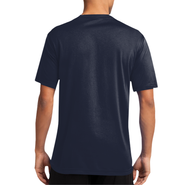 Port & Co Performance Tee, Deep Navy, Back view