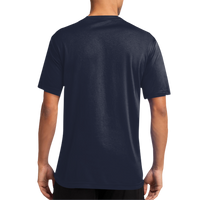 Port & Co Performance Tee, Deep Navy, Back view