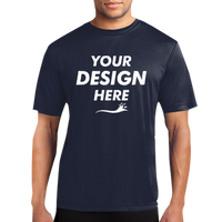 Port & Co Performance Tee, Deep Navy, Front view, Mockup