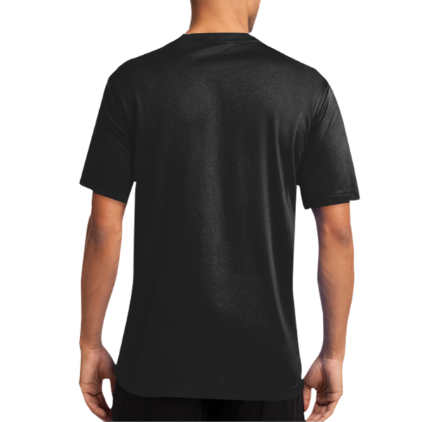 Port & Co Performance Tee, Jet Black, Back view