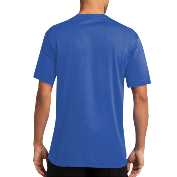 Port & Co Performance Tee, Royal, Back view