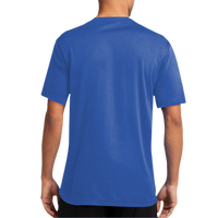 Port & Co Performance Tee, Royal, Back view