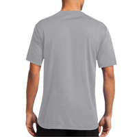 Port & Co Performance Tee, Silver, Back view