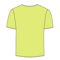 Port & Co Tall Core Blend Pocket Tee, Safety Green, Back view