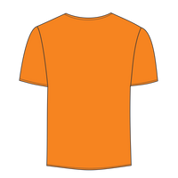 Port & Co Tall Core Blend Pocket Tee, Safety Orange, Back view