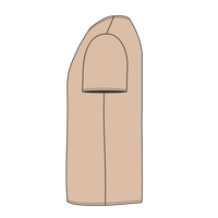 Port & Co Tall Core Blend Tee, Desert Sand, Left Sleeve(Short) view