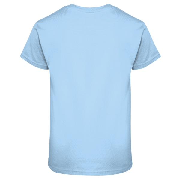 Port & Co Tall Core Blend Tee, Light Blue, Back view