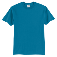 Port & Co Tall Core Blend Tee, Sapphire, Front view