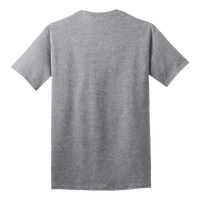 Port & Co Tall Core Cotton Tee, Athletic Heather, Back view
