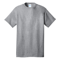 Port & Co Tall Core Cotton Tee, Athletic Heather, Front view