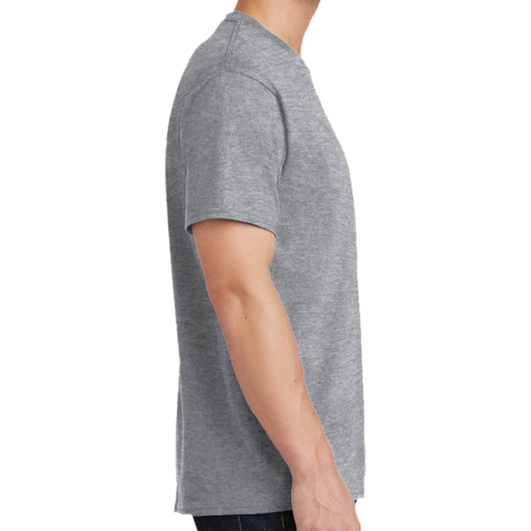 Port & Co Tall Core Cotton Tee, Athletic Heather, Right Sleeve view