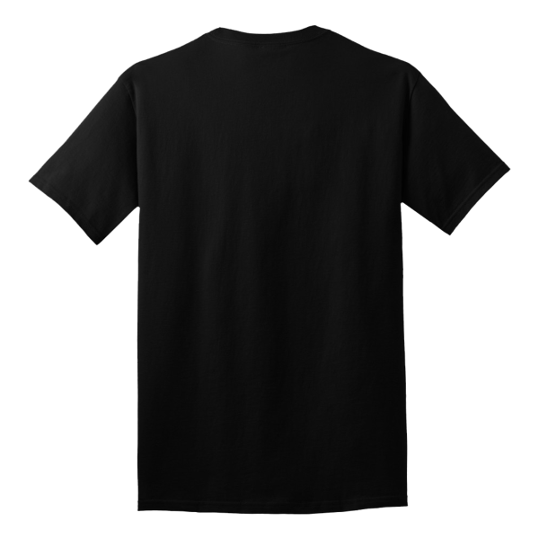 Port & Co Tall Core Cotton Tee, Jet Black, Back view