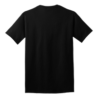 Port & Co Tall Core Cotton Tee, Jet Black, Back view