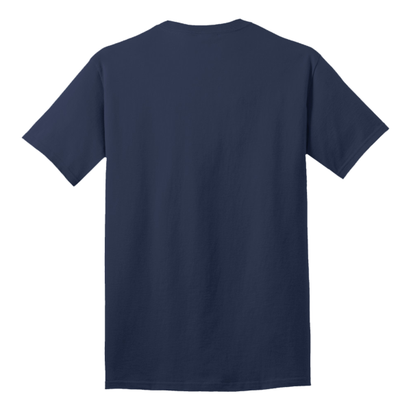 Port & Co Tall Core Cotton Tee, Navy, Back view