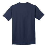 Port & Co Tall Core Cotton Tee, Navy, Back view