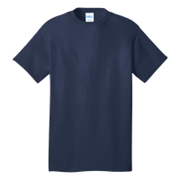 Port & Co Tall Core Cotton Tee, Navy, Front view