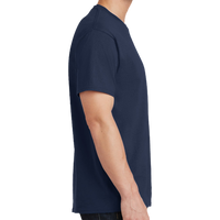 Port & Co Tall Core Cotton Tee, Navy, Right Sleeve view