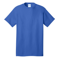 Port & Co Tall Core Cotton Tee, Royal, Front view
