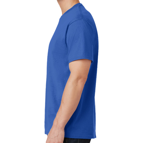 Port & Co Tall Core Cotton Tee, Royal, Left Sleeve view