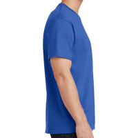 Port & Co Tall Core Cotton Tee, Royal, Right Sleeve view