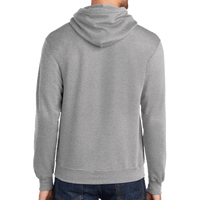 Port & Co Tall Core Fleece Pullover Hooded Sweatshirt, Athletic Heather, Back view