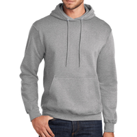 Port & Co Tall Core Fleece Pullover Hooded Sweatshirt, Athletic Heather, Front view