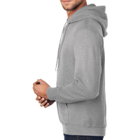 Port & Co Tall Core Fleece Pullover Hooded Sweatshirt, Athletic Heather, Left Sleeve view