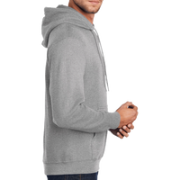 Port & Co Tall Core Fleece Pullover Hooded Sweatshirt, Athletic Heather, Right Sleeve view