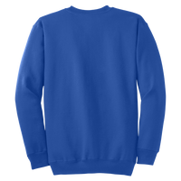 Port & Co Tall Essential Fleece Crewneck Sweatshirt, Royal, Back view