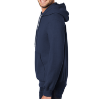 Port & Co Tall Essential Fleece Pullover Hooded Sweatshirt, Navy, Left Sleeve view