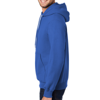 Port & Co Tall Essential Fleece Pullover Hooded Sweatshirt, Royal, Left Sleeve view