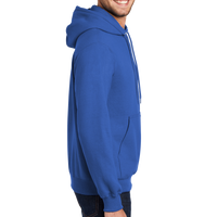 Port & Co Tall Essential Fleece Pullover Hooded Sweatshirt, Royal, Right Sleeve view