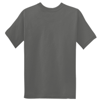 Port & Co Tall Essential Pocket Tee, Charcoal, Back view