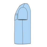 Port & Co Tall Essential Pocket Tee, Light Blue, Left Sleeve(Short) view