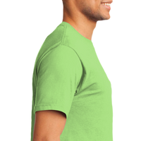 Port & Co Tall Essential Pocket Tee, Lime, Right Sleeve (Short) view