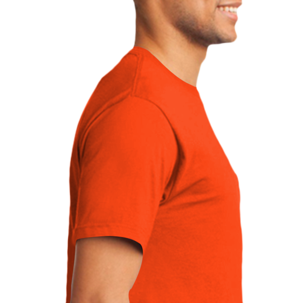 Port & Co Tall Essential Pocket Tee, Orange, Right Sleeve (Short) view