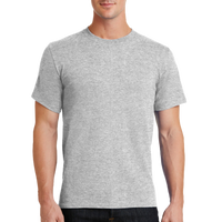Port & Co Tall Essential Tee, Ash, Front view