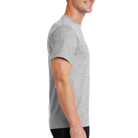 Port & Co Tall Essential Tee, Ash, Right Sleeve view