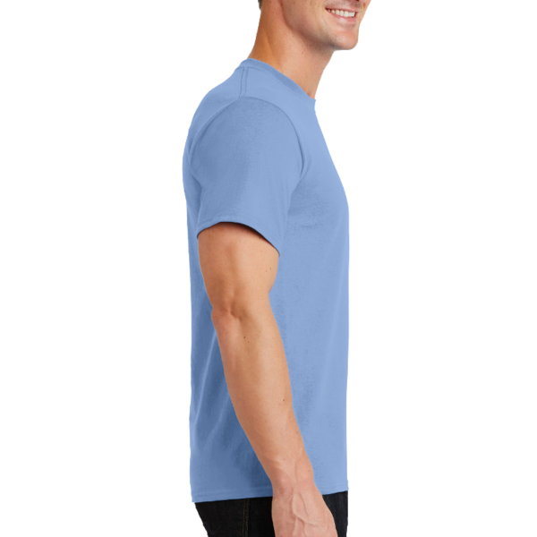 Port & Co Tall Essential Tee, Light Blue, Right Sleeve view