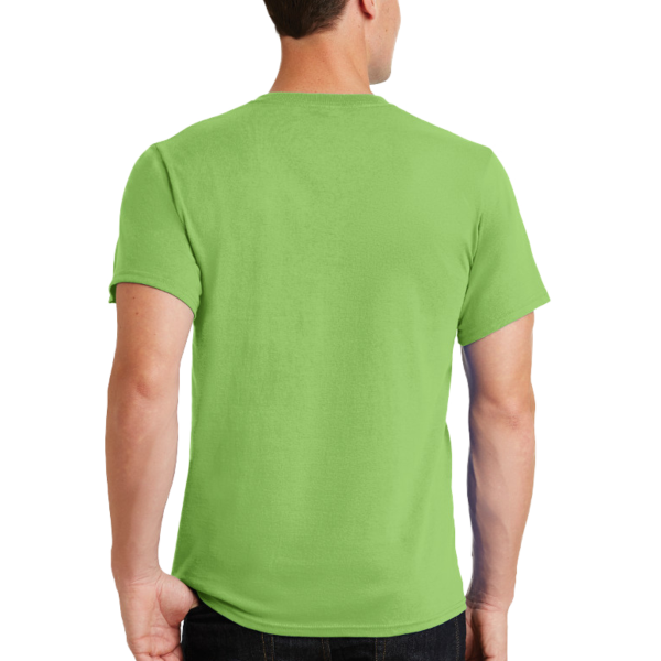 Port & Co Tall Essential Tee, Lime, Back view