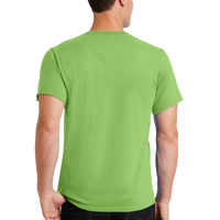 Port & Co Tall Essential Tee, Lime, Back view