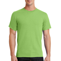 Port & Co Tall Essential Tee, Lime, Front view