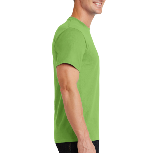 Port & Co Tall Essential Tee, Lime, Right Sleeve view