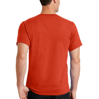 Port & Co Tall Essential Tee, Orange, Back view