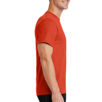 Port & Co Tall Essential Tee, Orange, Right Sleeve view
