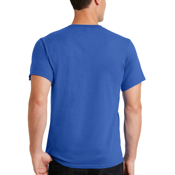 Port & Co Tall Essential Tee, Royal, Back view