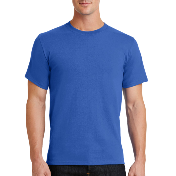 Port & Co Tall Essential Tee, Royal, Front view
