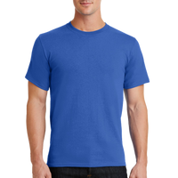 Port & Co Tall Essential Tee, Royal, Front view