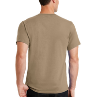 Port & Co Tall Essential Tee, Sand, Back view