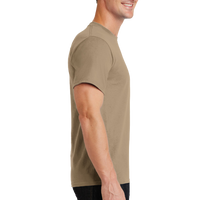 Port & Co Tall Essential Tee, Sand, Right Sleeve view